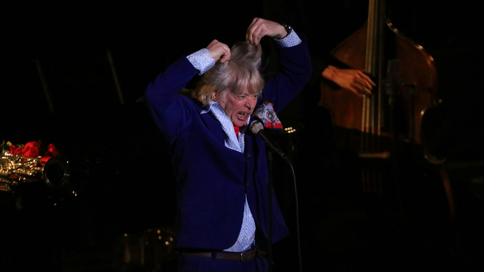 13.02.2026, Köln: Helge Schneider gibt seine Karnevalskonzerte in der Philharmonie. Den Auftakt macht sein Auftritt am Freitagabend. Foto: Arton Krasniqi