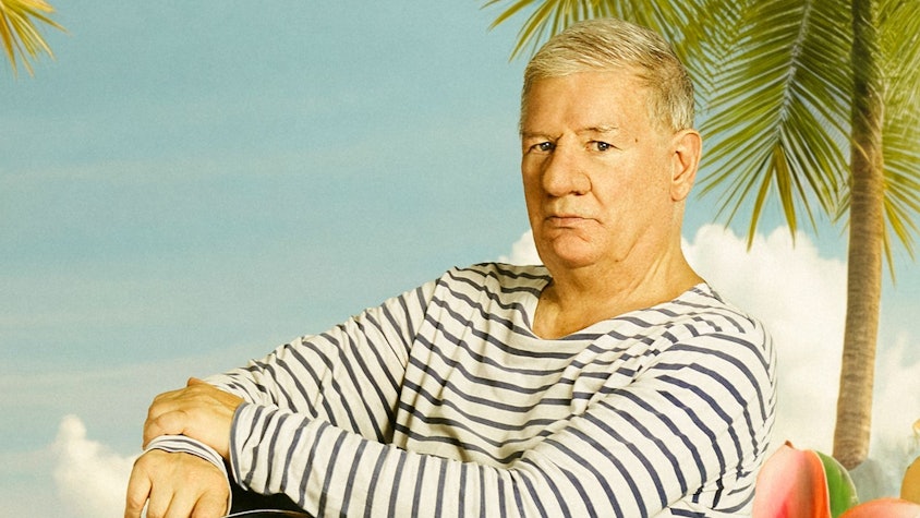 Raubein unter Palmen: Claude-Oliver Rudolph hat das Potenzial, die Reality-Show „Promis unter Palmen“ ordentlich aufzumischen. (Bild: Joyn/Gerhard Merzeder)