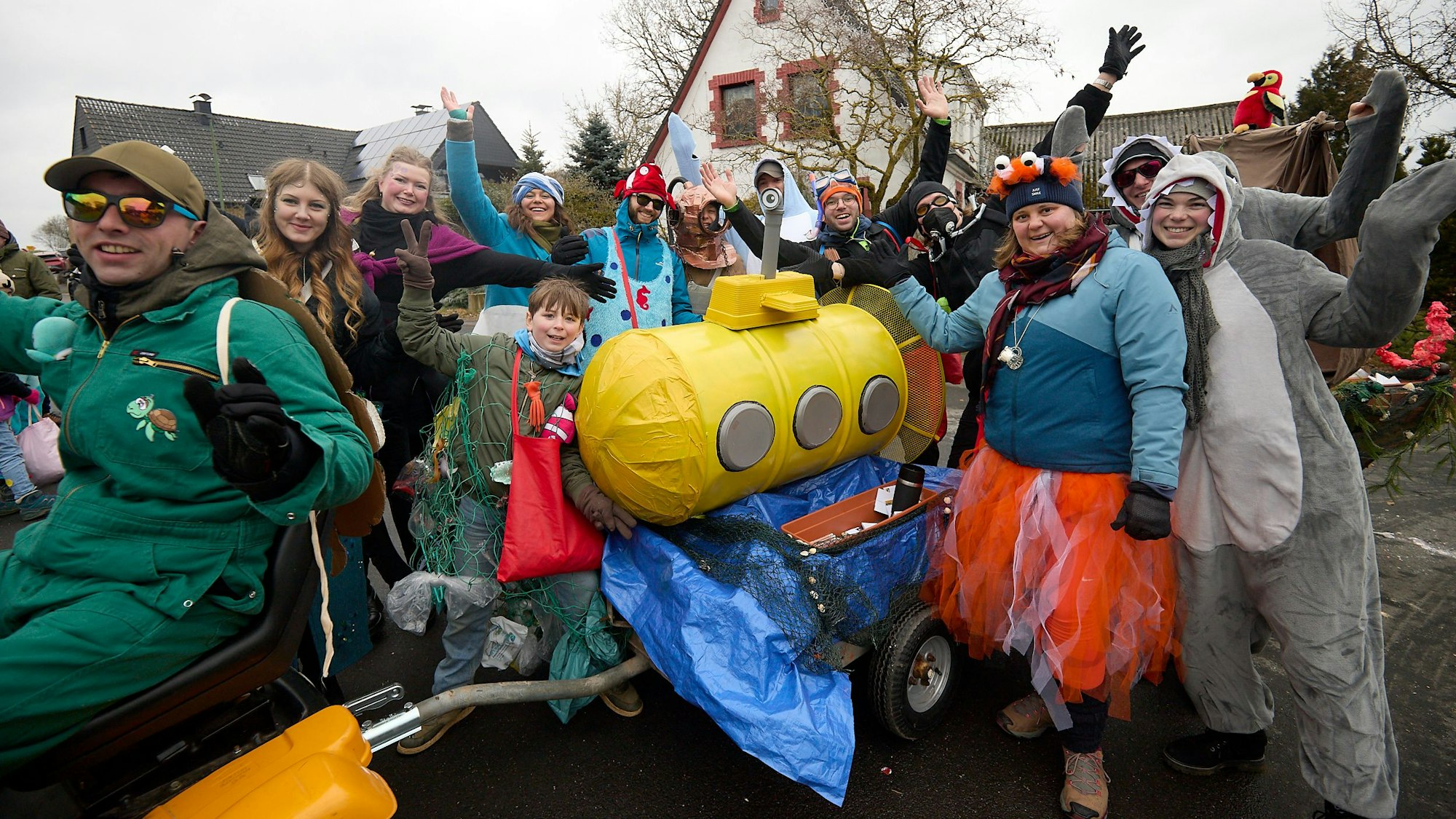 Ein U-Boot hatte diese Fußgruppe gebaut.