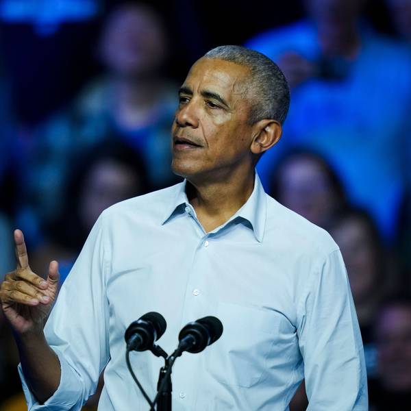 Der ehemalige US-Präsident Barack Obama spricht bei einer Wahlkampfveranstaltung (Archivbild).