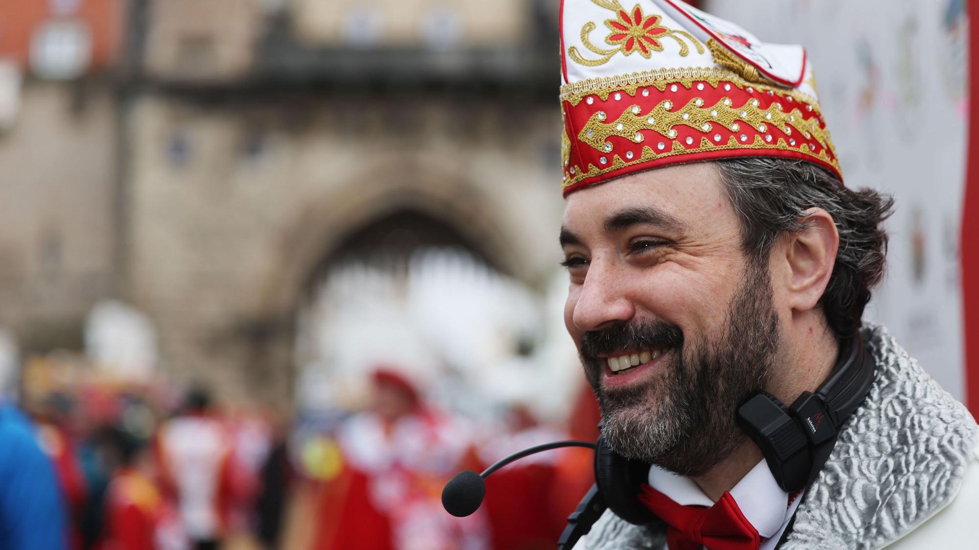 Marc Michelske ist der Zugleiter des Kölner Rosenmontagszugs.