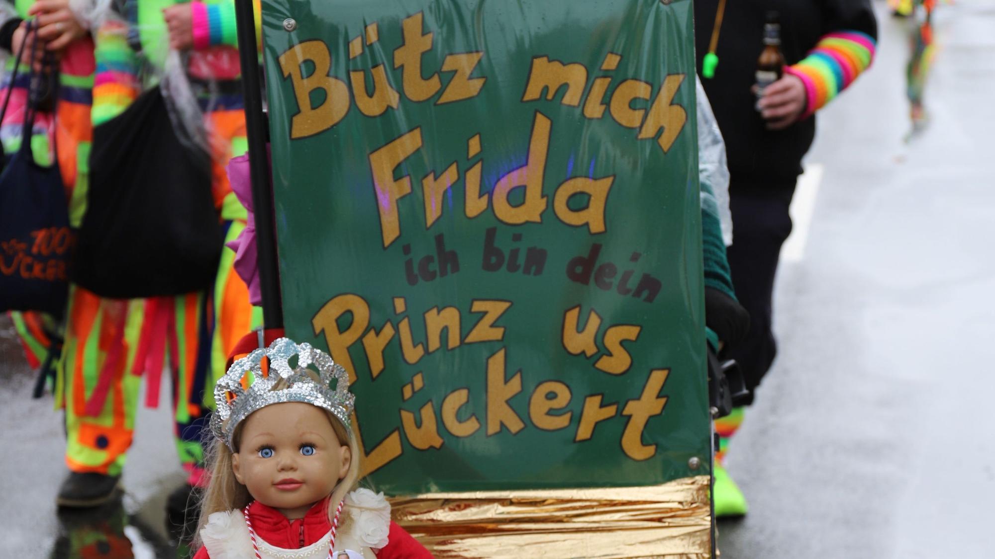 Die Dorfgemeinschaft aus Lückert hatte Kinderprinzessin Frida I. einen eigenen Prinzen mitgebracht.