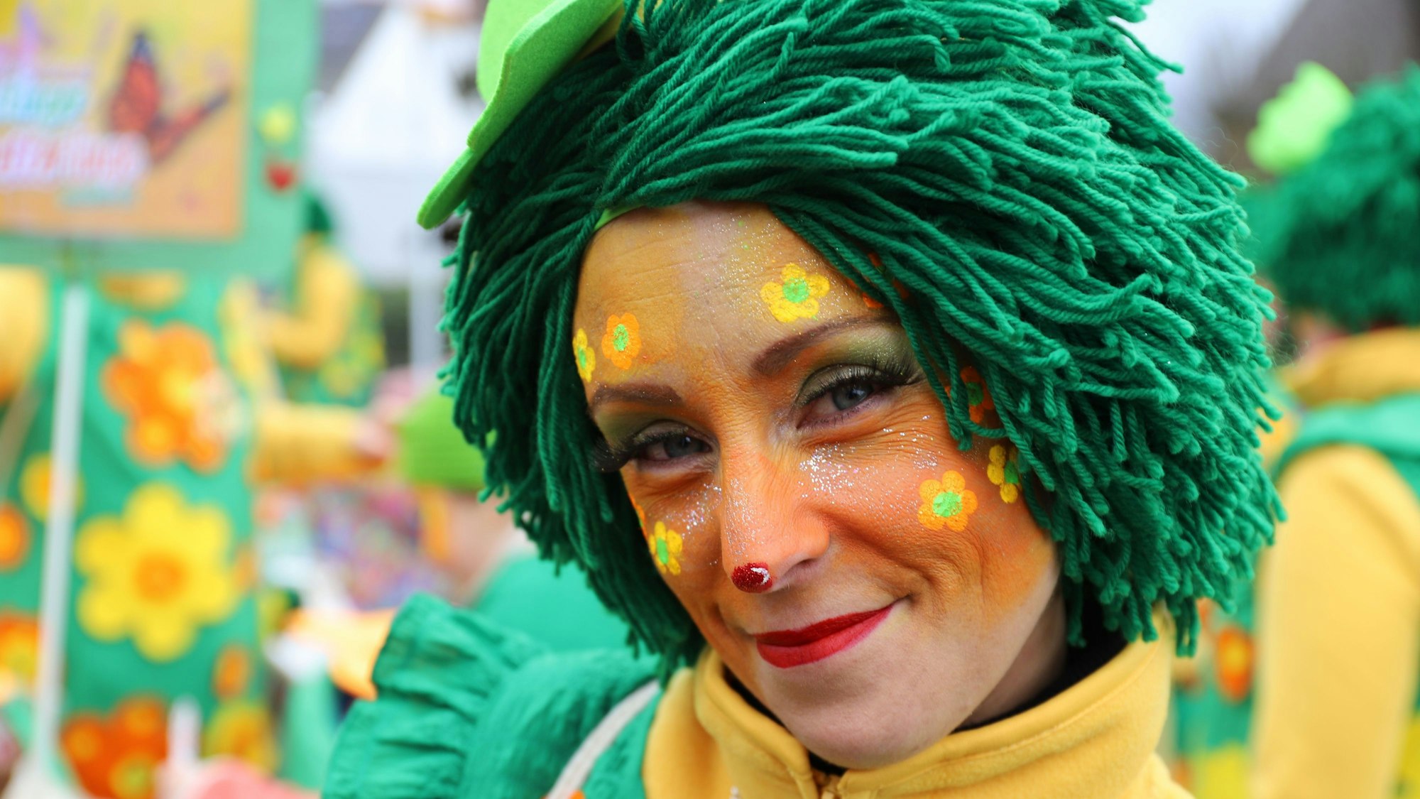 Als Clowns kamen die Geistnger Schmetterlinge daher.