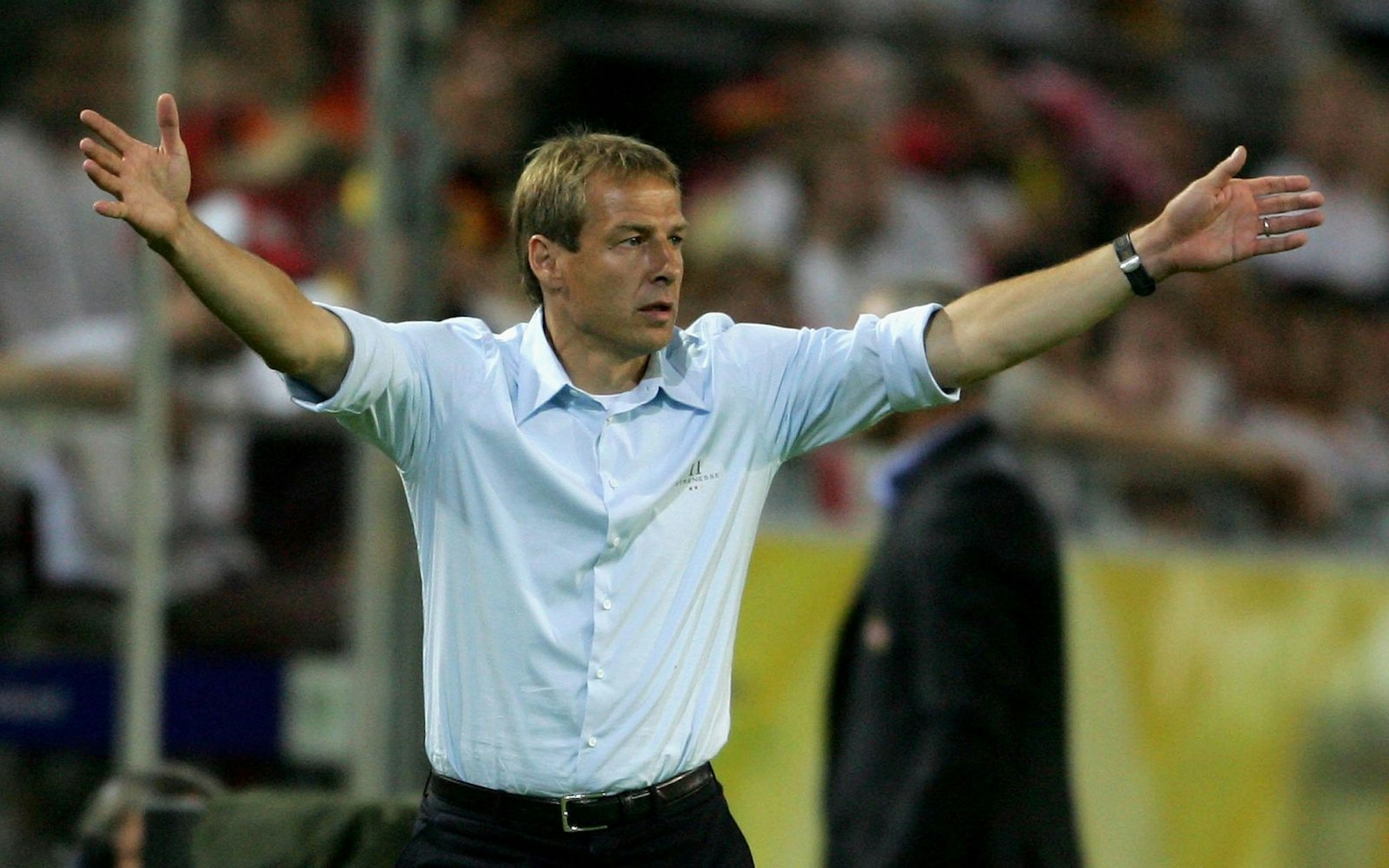 Jürgen Klinsmann coachte die deutsche Mannschaft zu Platz 3 bei der Heim-WM 2006. (Bild: 2006 Getty Images/Jamie McDonald)