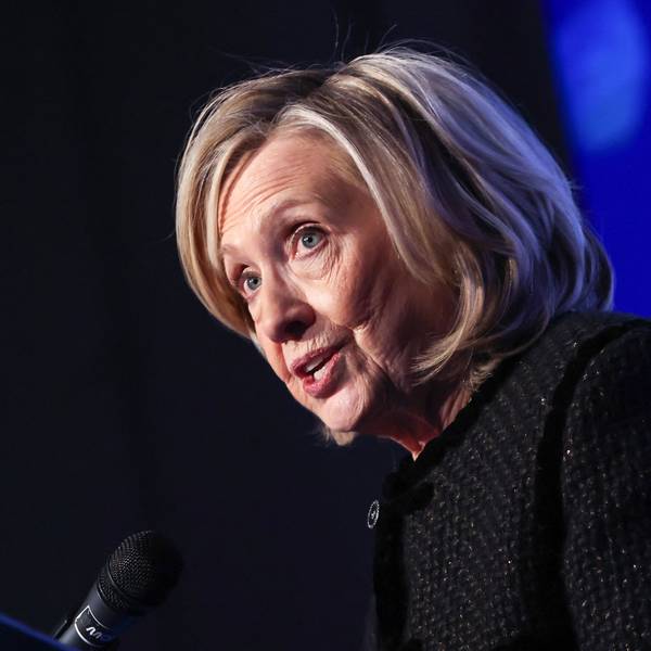 Die frühere First Lady und Ex-Außenministerin Hillary Clinton bei einer Rede in Berlin. (Archivbild)