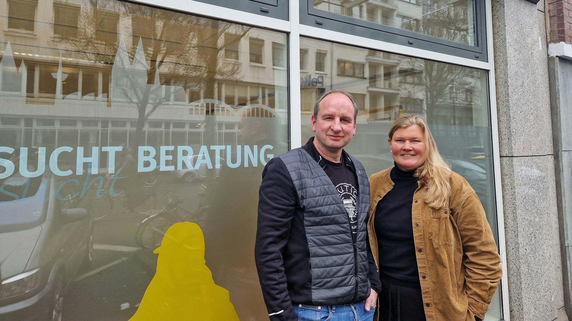 Stefan Becker und Silvia Hüls-Knobloch von der Jugend-Suchtberatung des Sozialdienst Katholischer Männer (SKM)