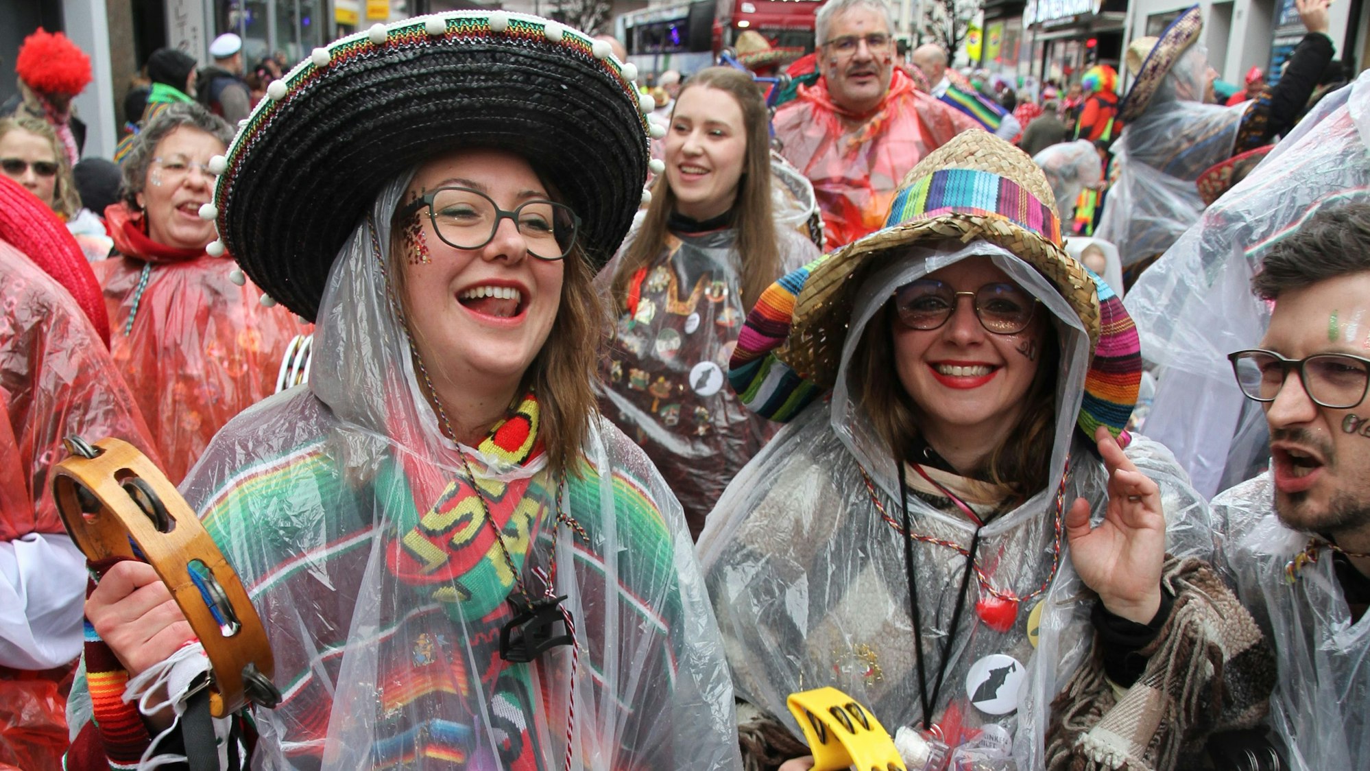 Rosenmontagszug in Siegburg, Ovverdörper Mexikaner