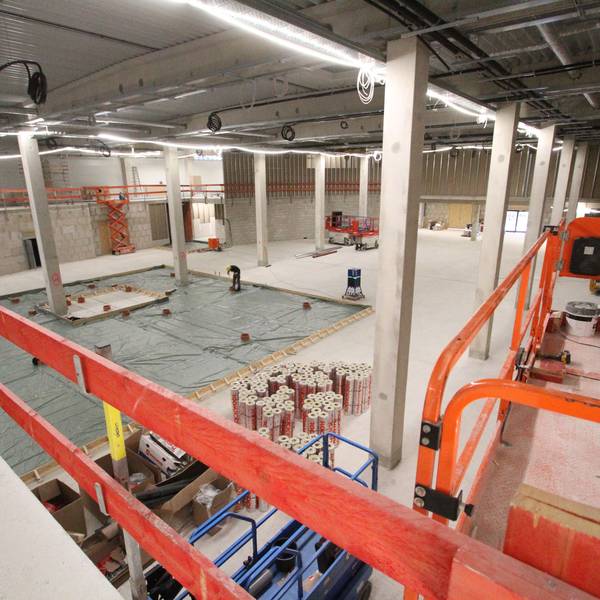 Baustelle für die neue Merkur-Spielbank in Siegburg-Zange