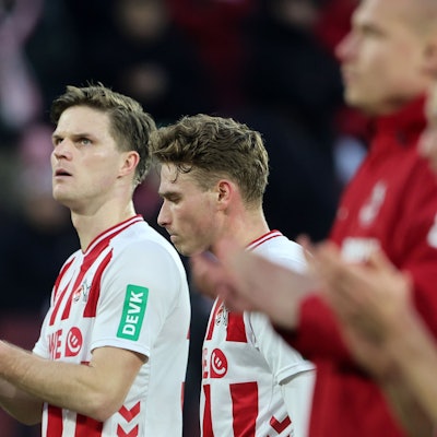 1. FC Köln vs. RB Leipzig, 21. Spieltag, 08.02.2026, 15.30 Uhr, links: Marius Bülter (1. FC Köln), Bild: Herbert Bucco