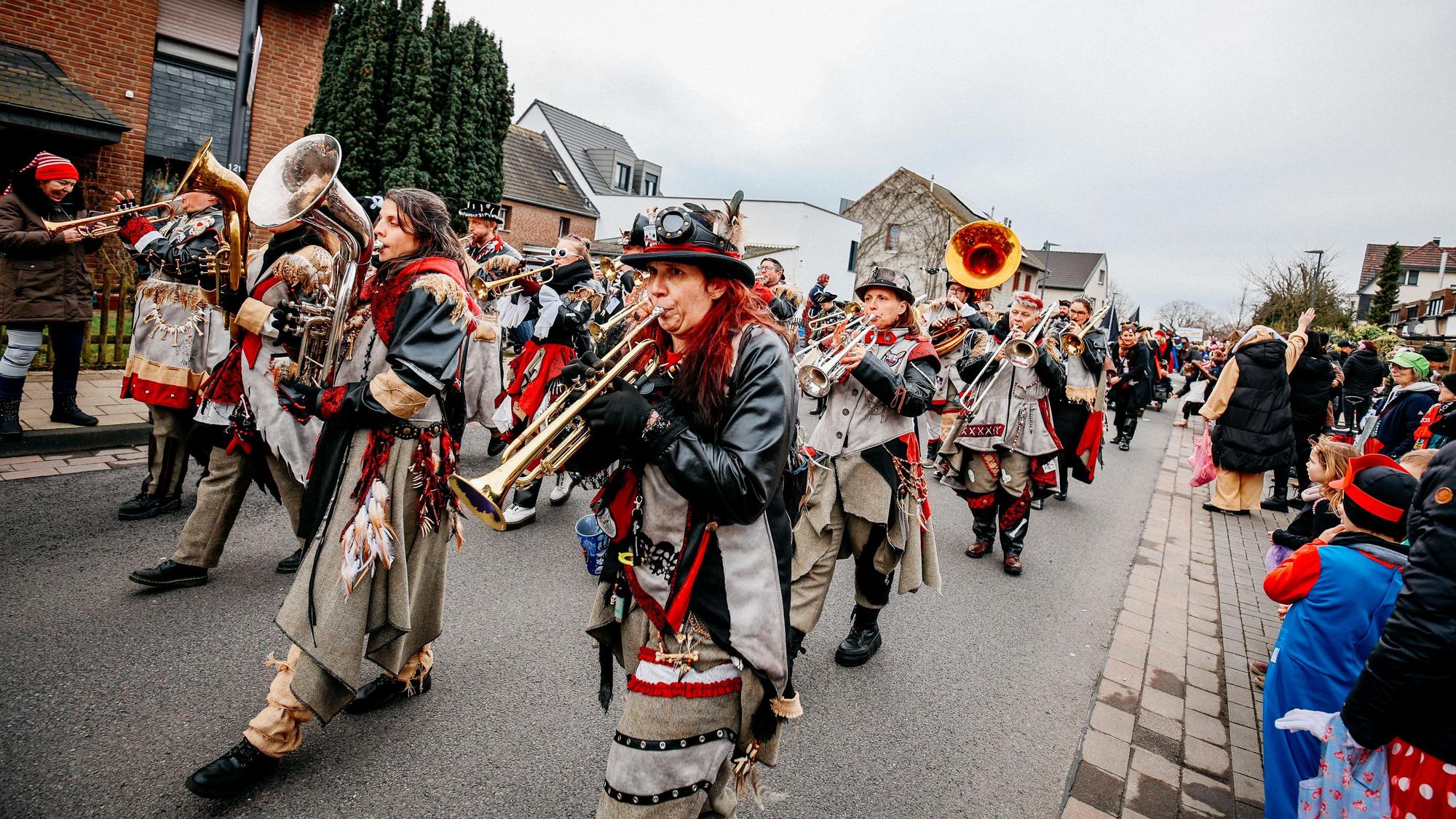 Blaskapelle auf Karnevalszug