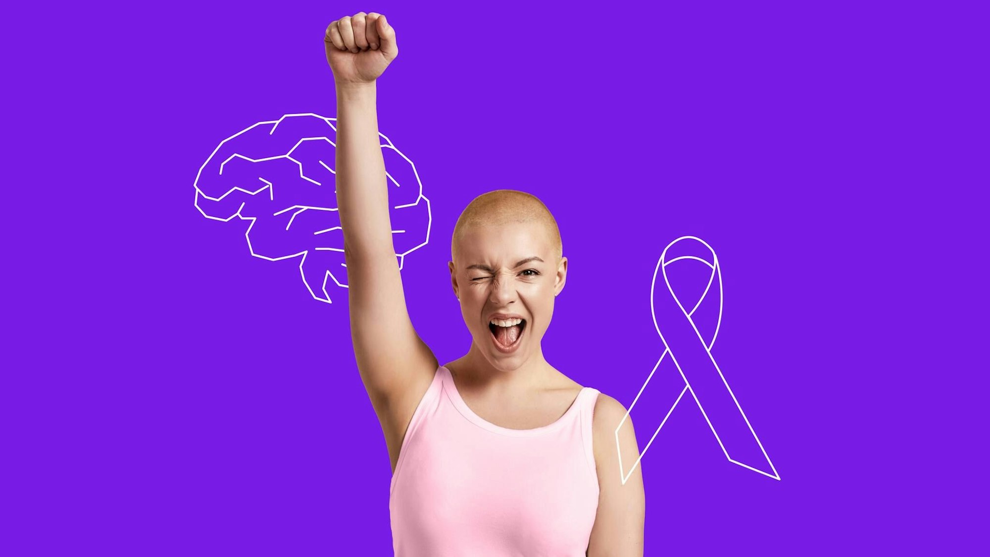 Stark sein trotz Krebsdiagnose: Die eigene Denkweise spielt durchaus eine Rolle beim Durchstehen der Erkrankung – auch wenn sie sich nicht allein durch positive Gedanken besiegen lässt. . Copyright: xLanaStockx via imago