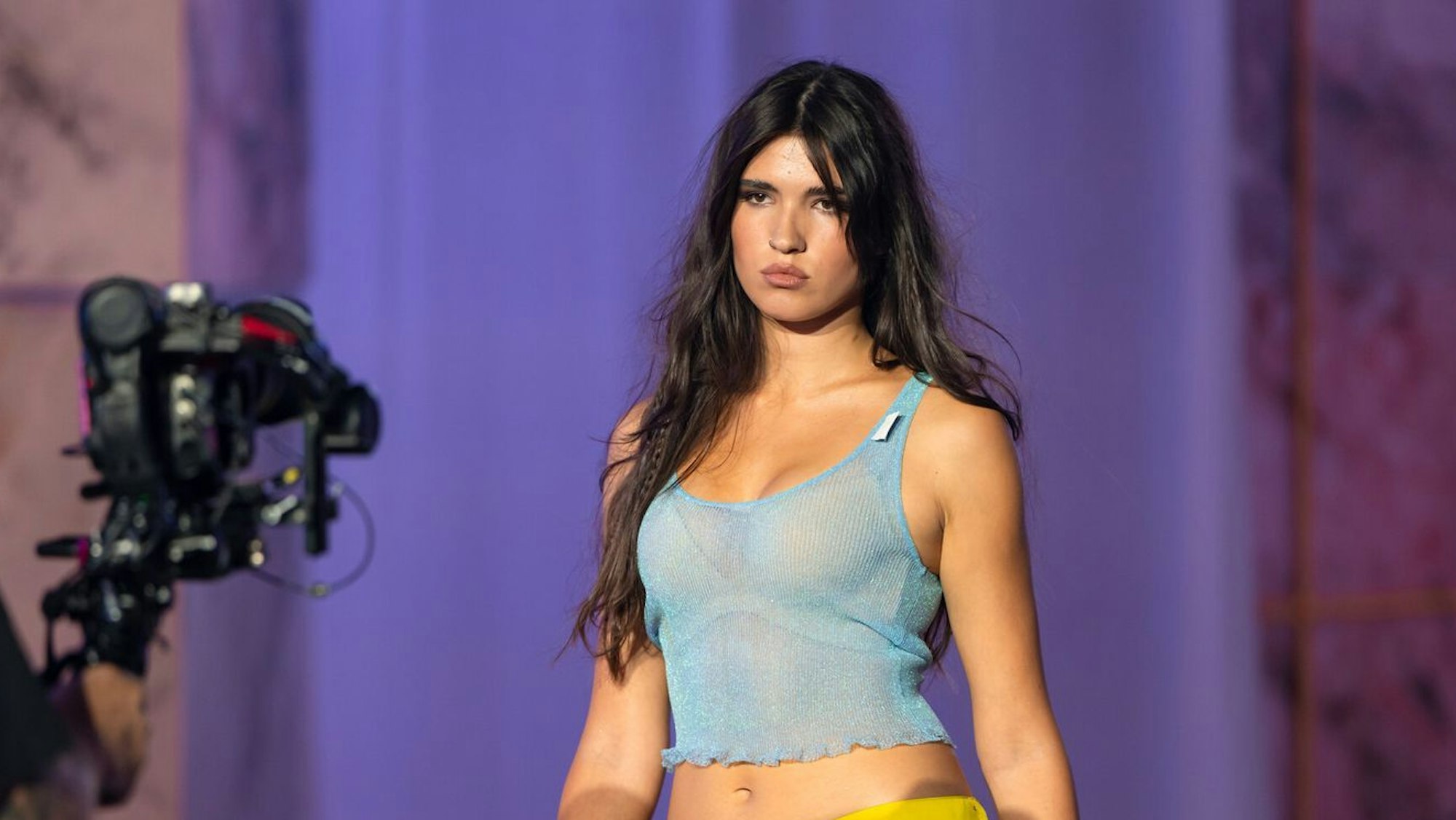 Sophie auf dem Catwalk.