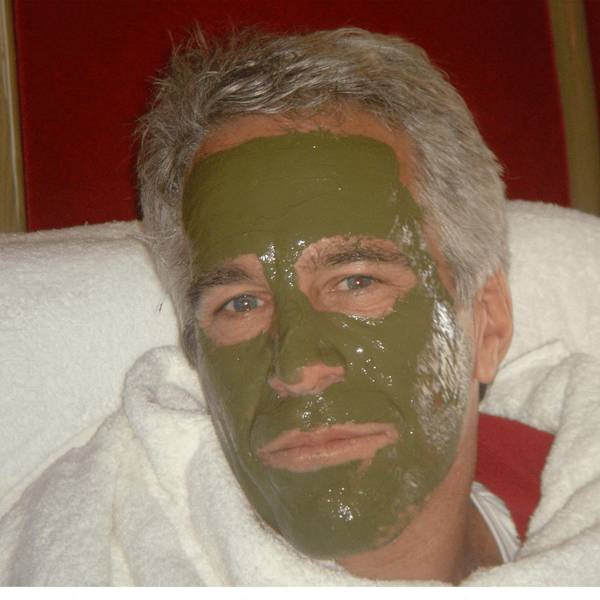 Jeffrey Epstein mit einer Gesichtsmaske.