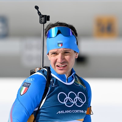 Tommaso Giacomel vor einem Wettkampf