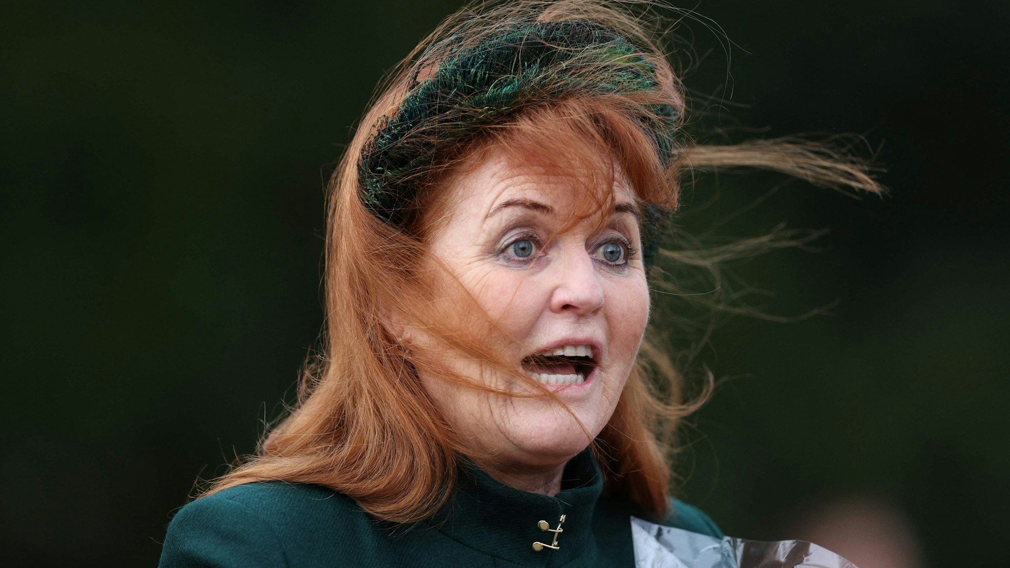 Sarah Ferguson beim traditionellen Weihnachtsgottesdienst in Sandringham.