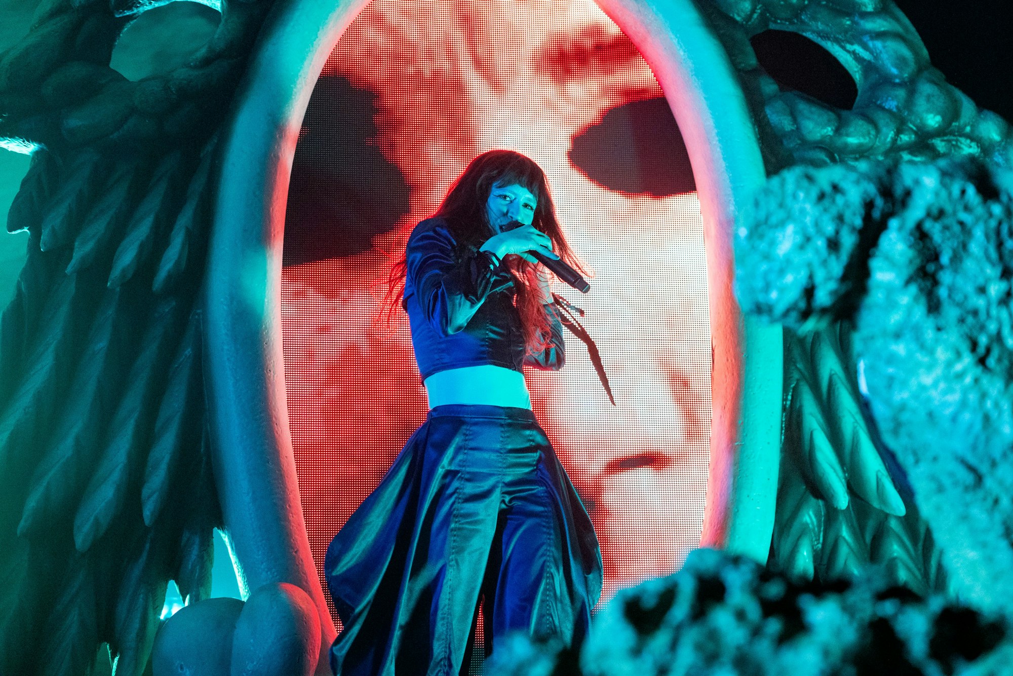 20.02.2026, Köln: Konzert des Elektropop-Duos Magdalena Bay, bestehend aus Mica Tennenbaum und Matthew Lewin, im Carlswerk Victoria.
Foto: Michael Bause