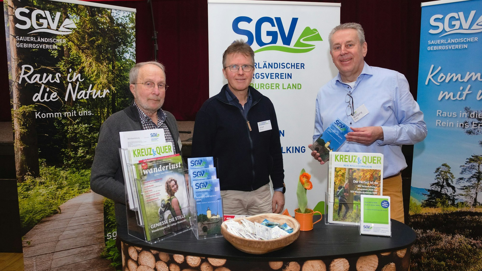 Dass Wandern gut für die Gesundheit ist, und welche Möglichkeiten es in der Region gibt, darüber informiert das Team des SGV.