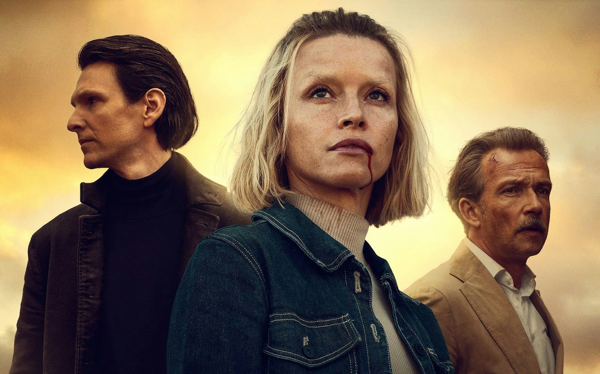 Zwei Jahre nach der ersten Staffel „Oderbruch“ wird die Geschichte um Maggie Kring (Karoline Schuch) und den Ermittler Zajak (Lucas Gregorowicz, rechts) fortgesetzt. (Bild: ARD Degeto Film/SWR/Syrreal Entertainment/Kurt Patzak/Håvard Schei/Marcel Weisheit)