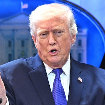 US-Präsident Donald Trump spricht bei einer Pressekonferenz. (Archivbild)