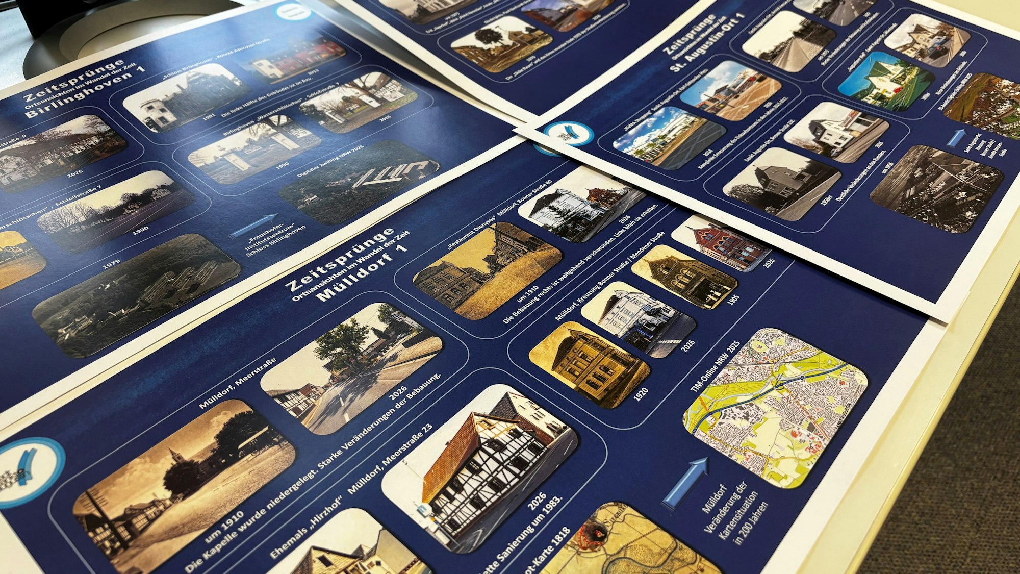 Die Fotoausstellung „Sankt Augustin früher und heute“.