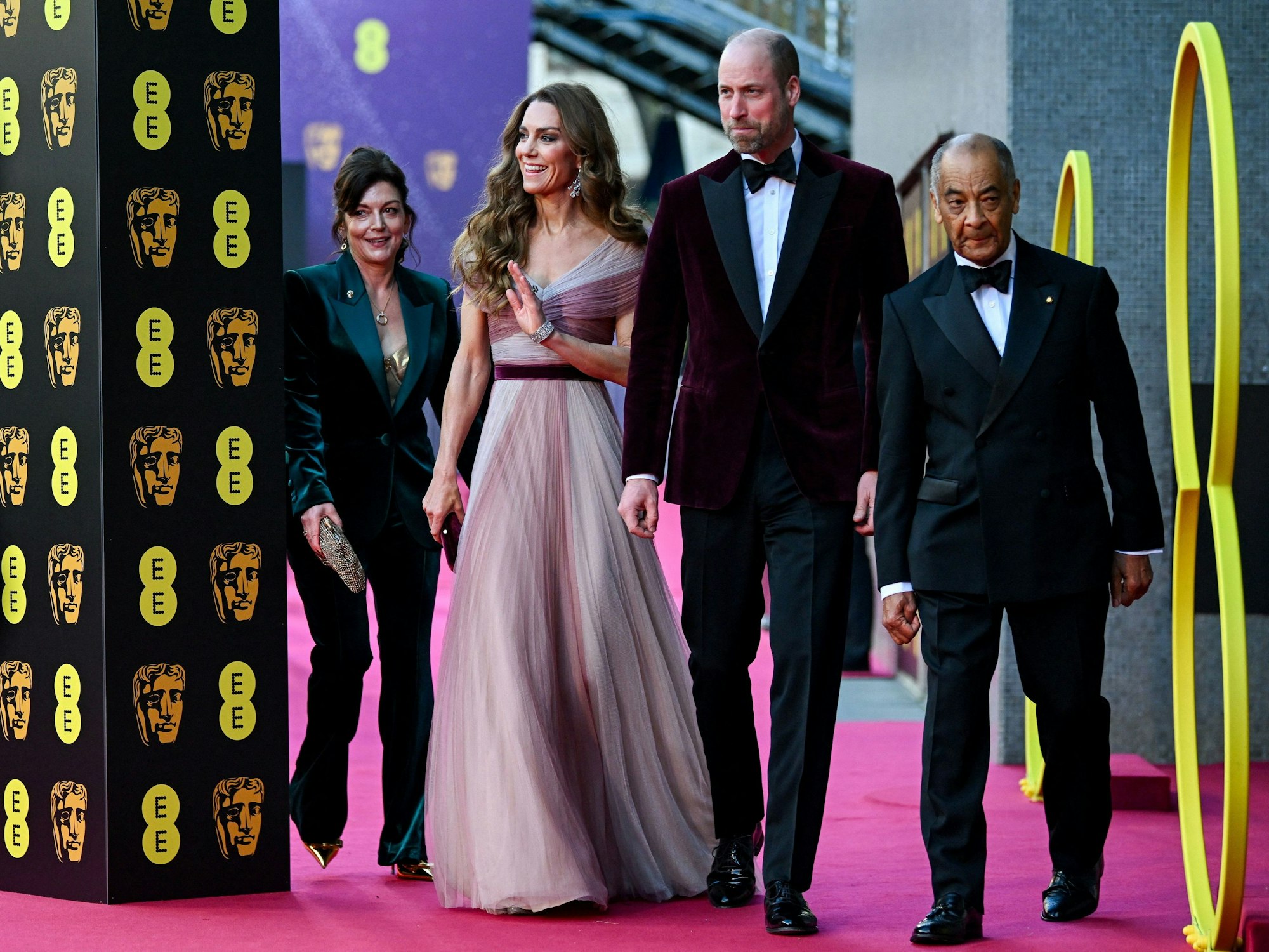 Prinz William und Prinzessin Kate treffen zur 79. Verleihung der British Academy Film Awards in der Royal Festival Hall ein.