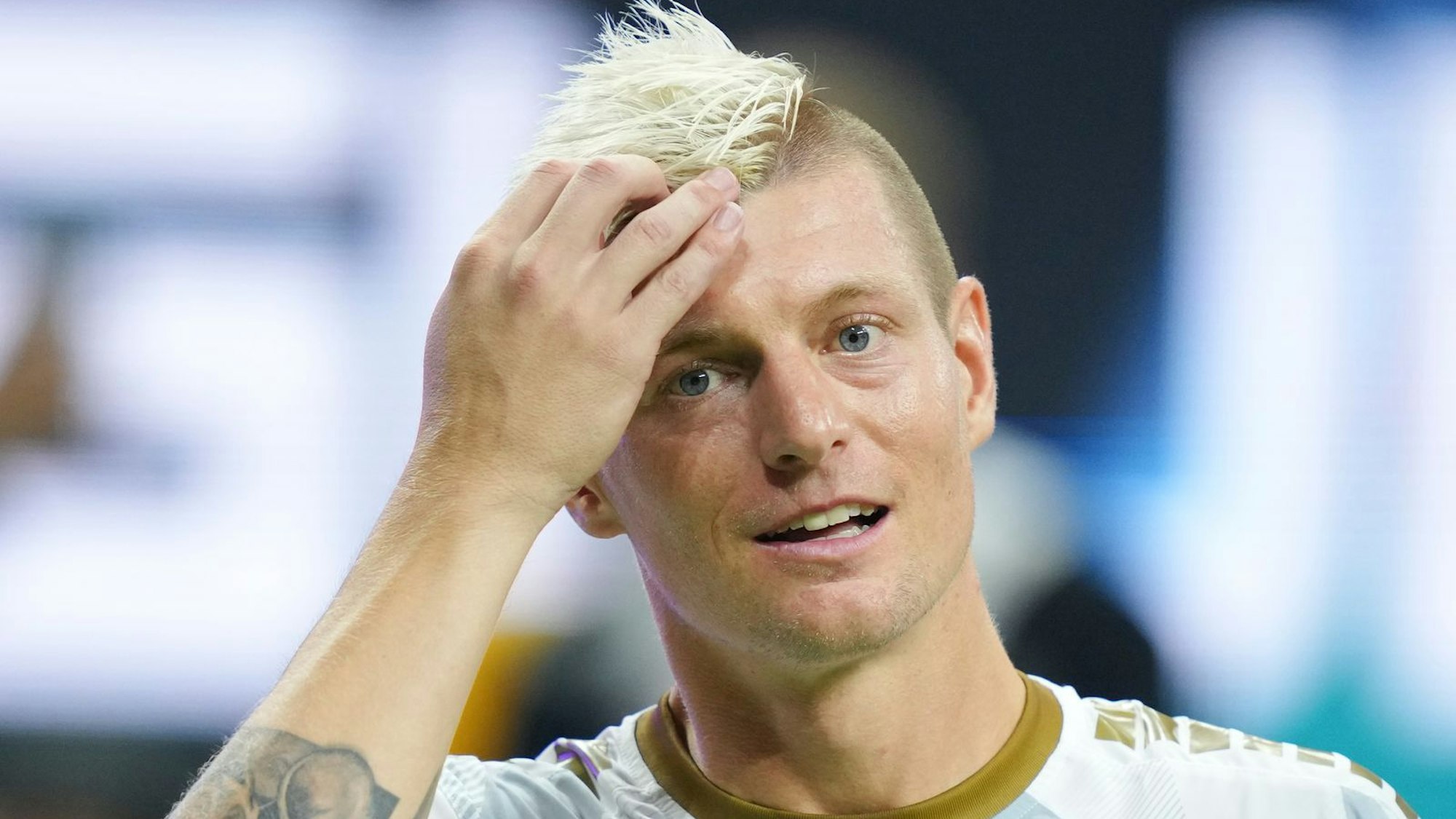 Toni Kroos hat in seinem Podcast von seinem Barbier-Besuch erzählt. (Bild: 2024 Getty Images/Pau Barrena)