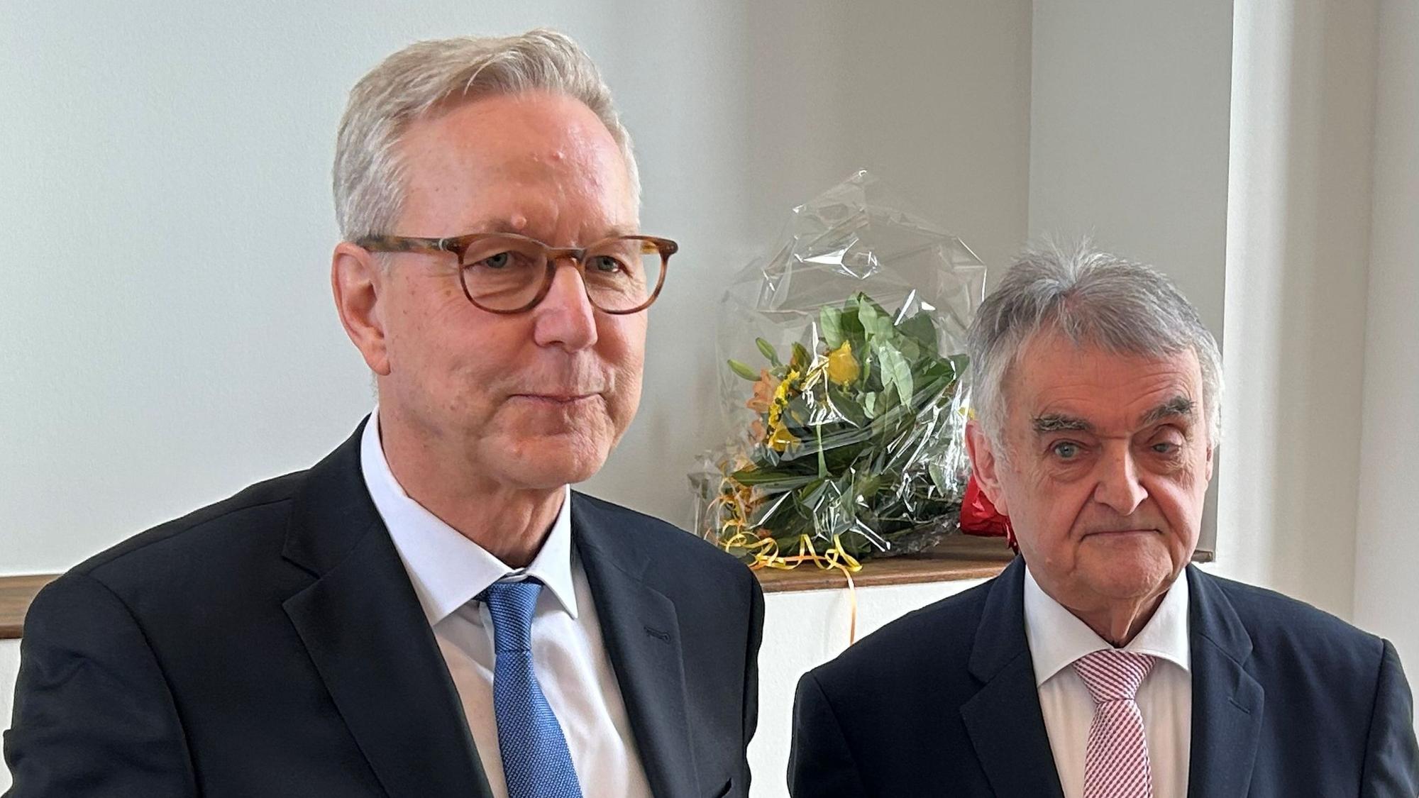 Gregor Lange mit Herbert Reul