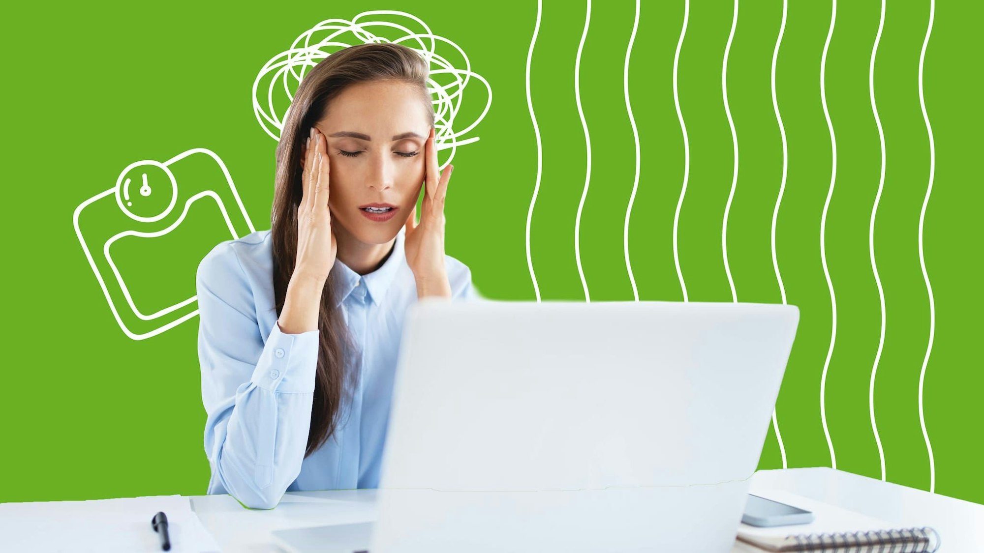 Stress kann langfristig krank und auch dick machen. /RND (Montage); Fotos: IMAGO/