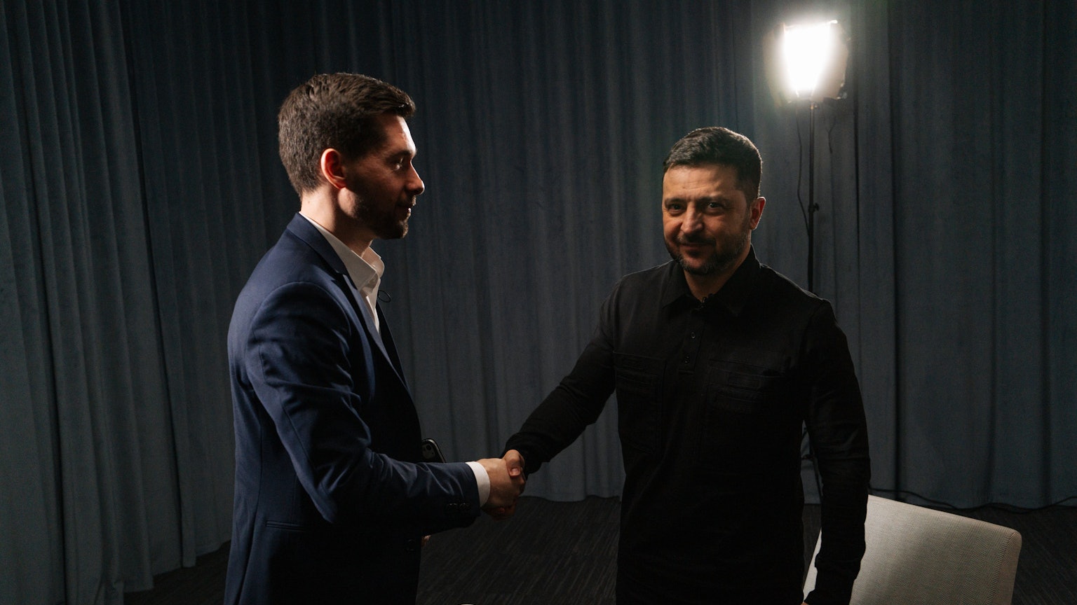 Vassili Golod im Interview mit dem ukrainischen Präsidenten Volodymyr Selenskyj