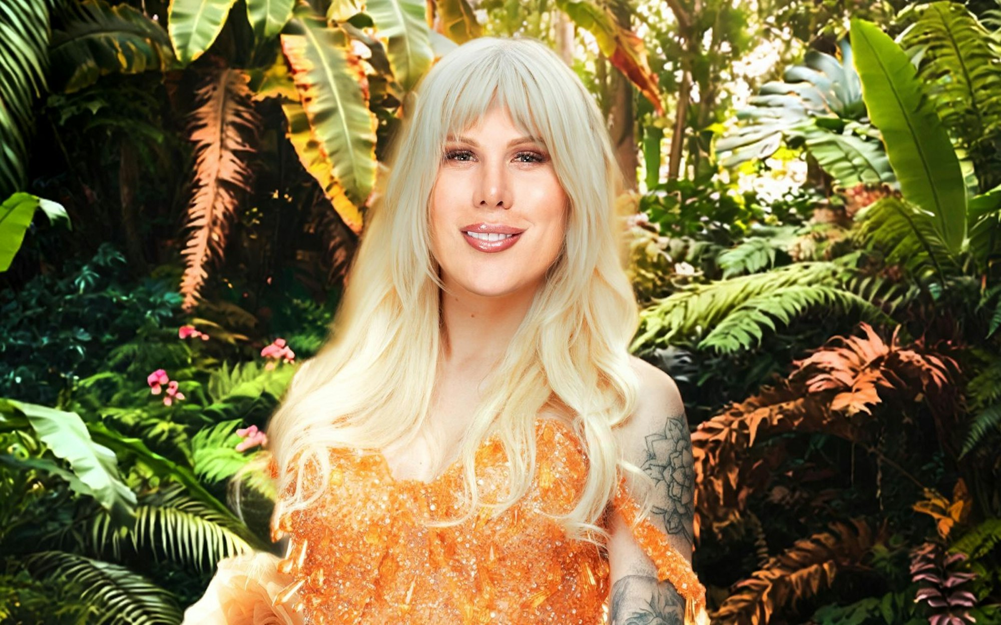 Arielle Rippegather wurde dank DSDS bekannt. (Bild: RTL / Benno Kraehahn / Hintergrund KI-generiert )