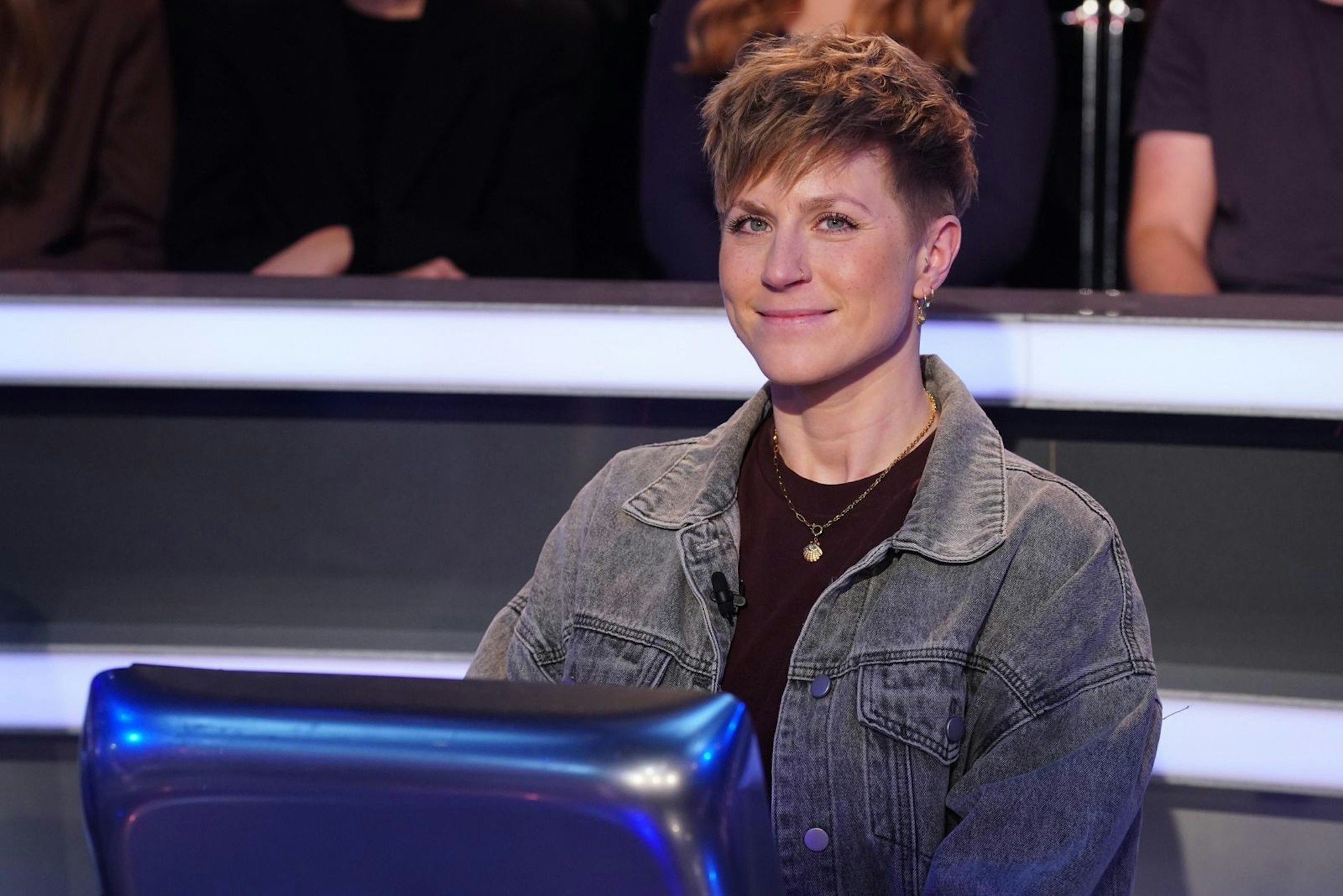 Nadine Christmann aus Bocholt in Nordhrein-Westfalen darf kommende Woche weiterspielen - dann geht es um 2.000 Euro. (Bild: RTL / Stefan Gregorowius)