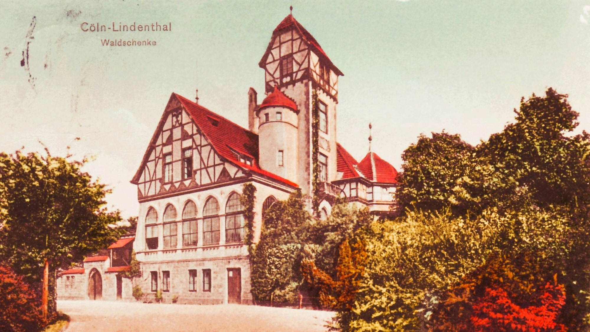 Die Stadtwaldschenke Lindenthal um 1900.