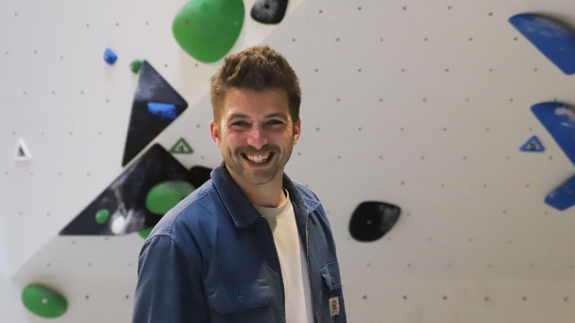 Das Happy Franky in Troisdorf hat am Pfingstsamstag, 18. Mai 2024, eröffnet. Die Mitunternehmer präsentierten sich mit ihren Angeboten. Pascal Schreiber, Chef der Boulderhalle.