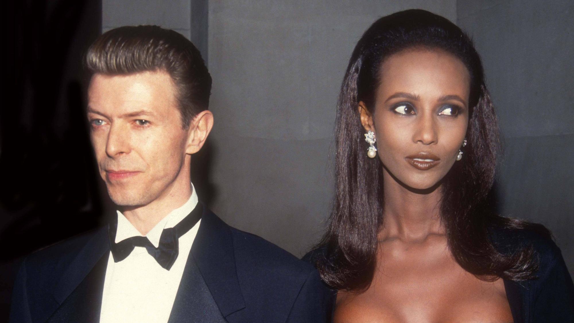 David Bowie und Iman.