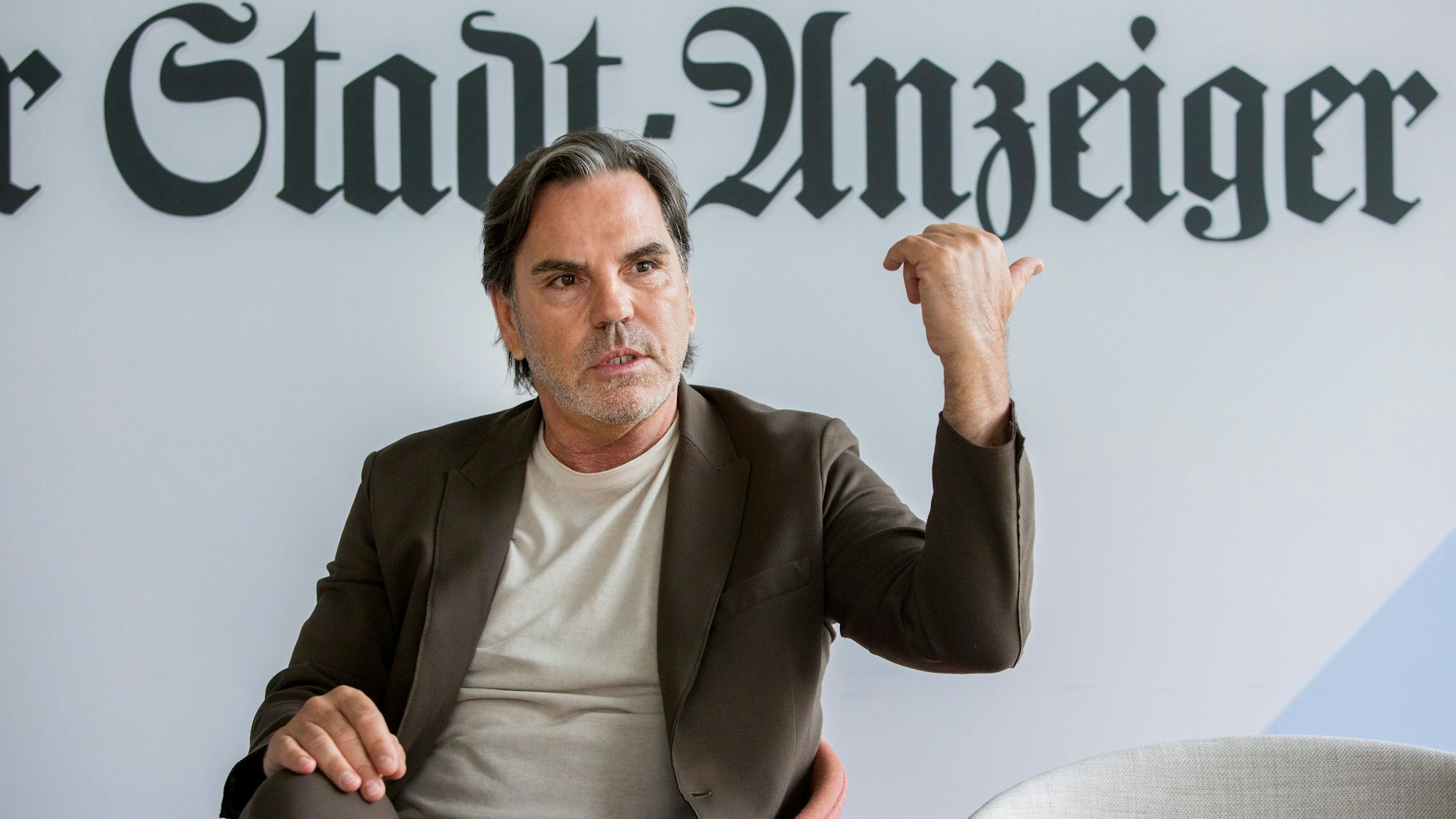 Volker Struth, hier am 19. Mai 2021 bei einem Interview