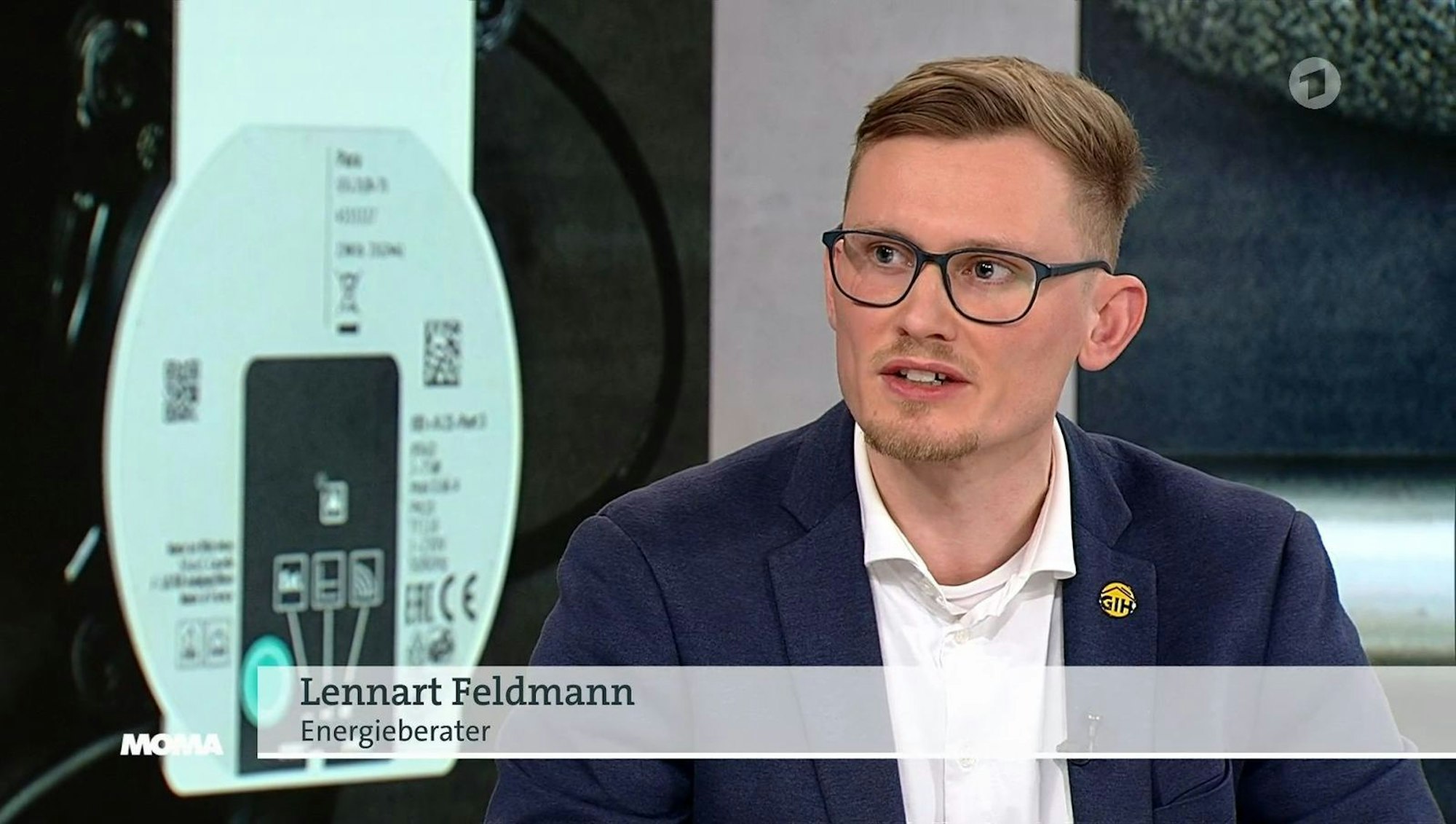 Energieberater Lennart Feldmann kritisierte im ARD-Moma das neue Heizungsgesetz. (Bild: ARD)