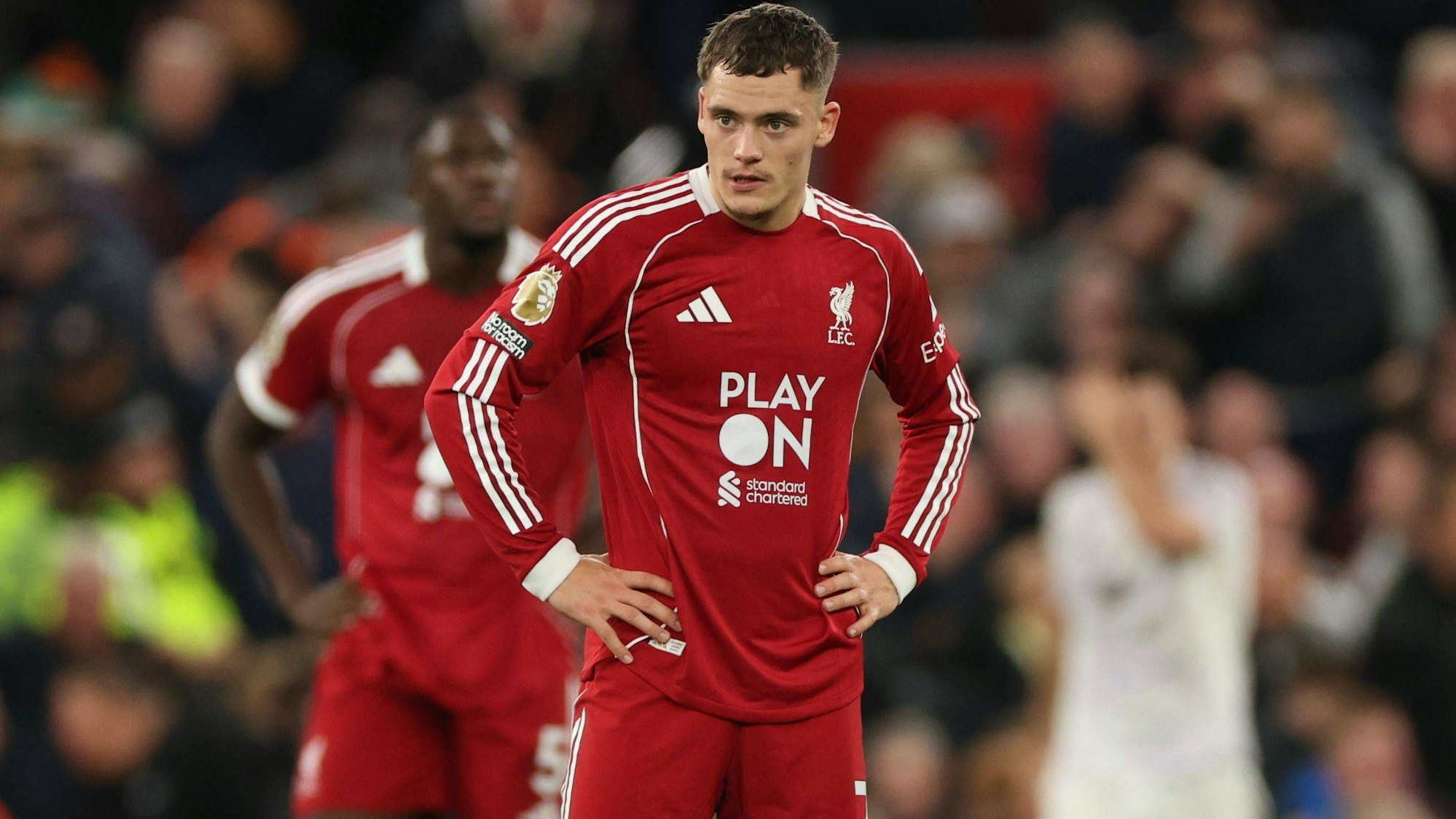 Florian Wirtz vom FC Liverpool auf dem Spielfeld