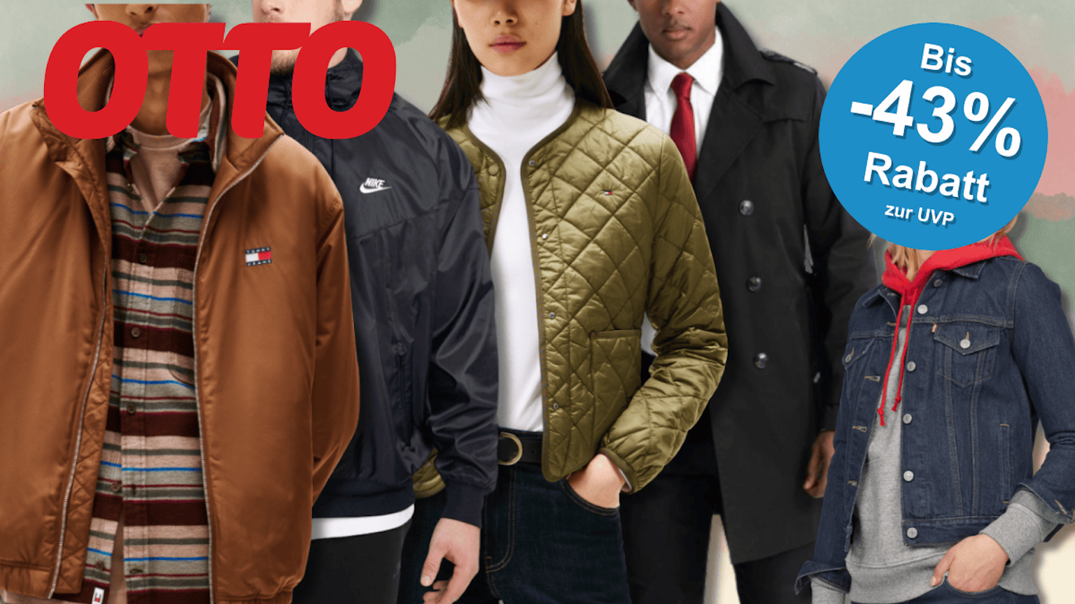 Models die Übergangsjacken aus dem OTTO Sale tragen.