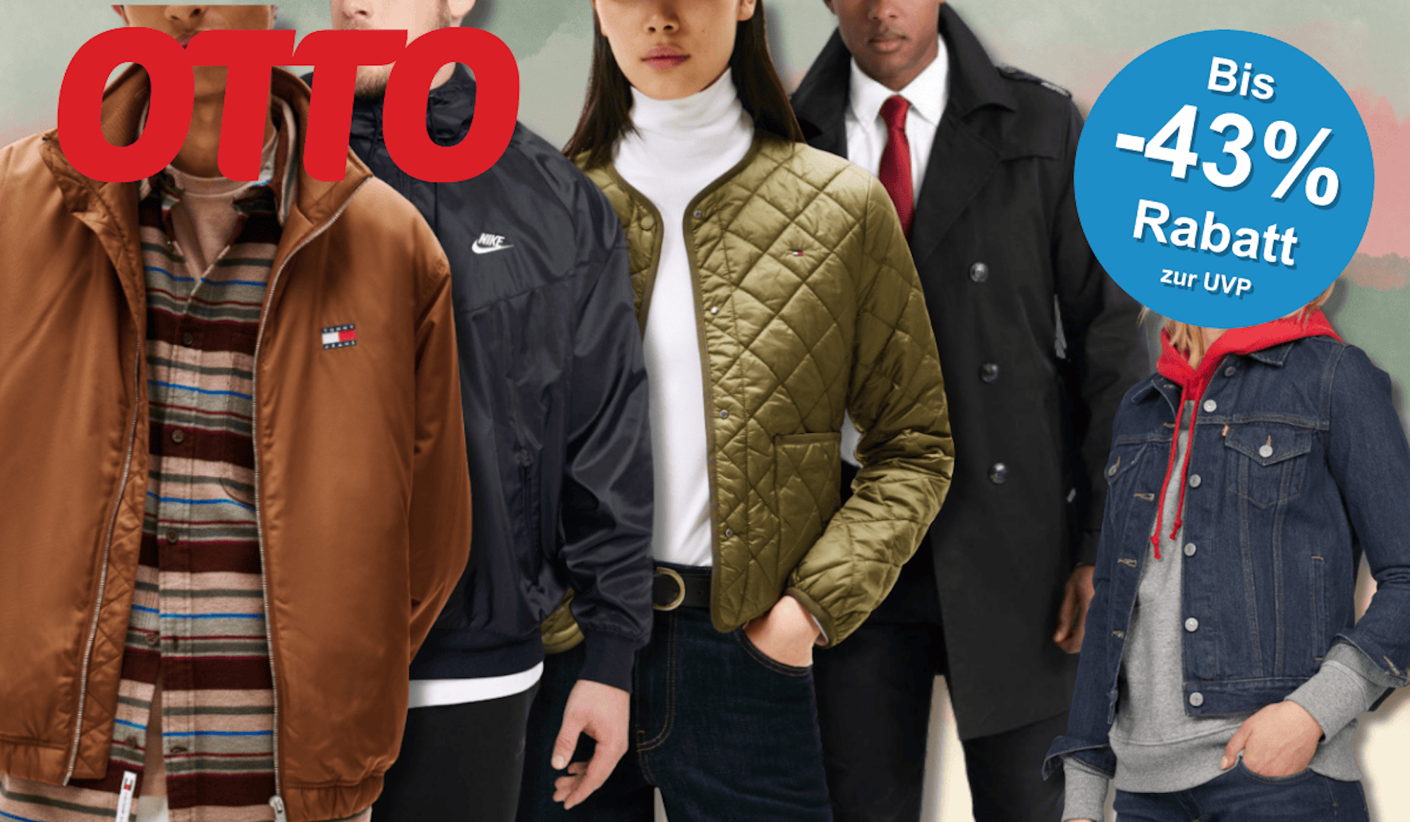 Models die Übergangsjacken aus dem OTTO Sale tragen.