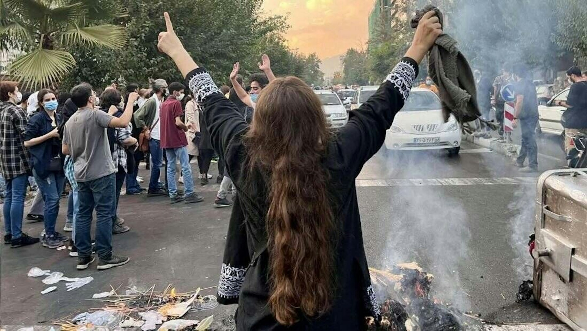 Proteste in Karadsch, Iran, September 2022.