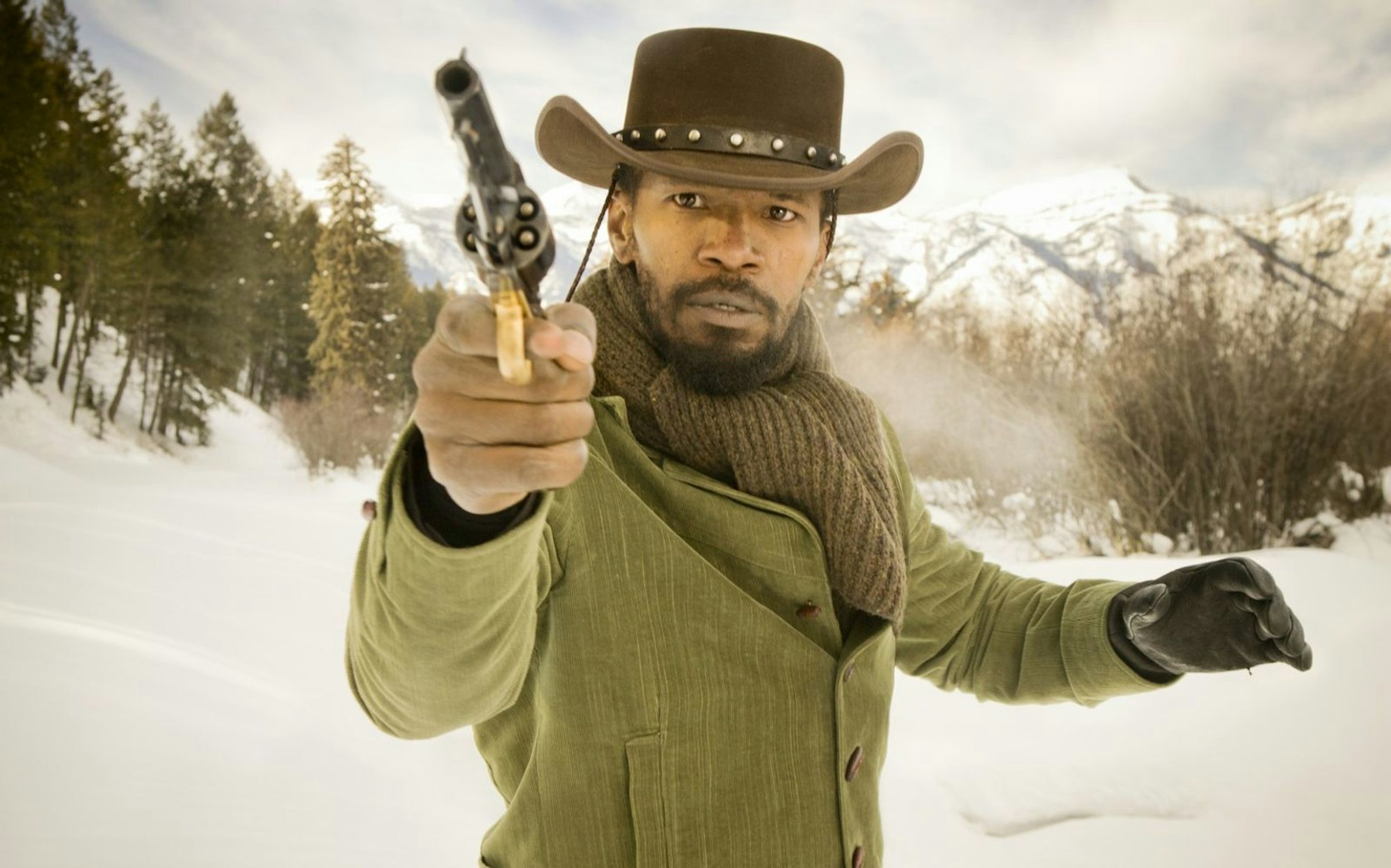 Django (Jamie Foxx) handelt. Er möchte sich nicht weiter unterdrücken lassen und greift zur Waffe. (Bild: 2012 Columbia Pictures Industries, Inc. All Rights Reserved.)