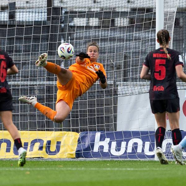 Google Pixel Frauen-Bundesliga: Bayer 04 Leverkusen - Union Berlin 15.09.2025 Friederike Repohl Bayer 04 Leverkusen, 27. am 2. Spieltag der Google Pixel Frauen-Bundesliga im Spiel Bayer 04 Leverkusen gegen Union Berlin am 15.09.2025 im Ulrich-Haberland-Stadion in Leverkusen. *** Google Pixel Women Bundesliga Bayer 04 Leverkusen Union Berlin 15 09 2025 Friederike Repohl Bayer 04 Leverkusen, 27 on matchday 2 of the Google Pixel Women Bundesliga in the match Bayer 04 Leverkusen vs Union Berlin on 15 09 2025 at Ulrich Haberland Stadium in Leverkusen Copyright: xBEAUTIFULxSPORTS/Meuselx