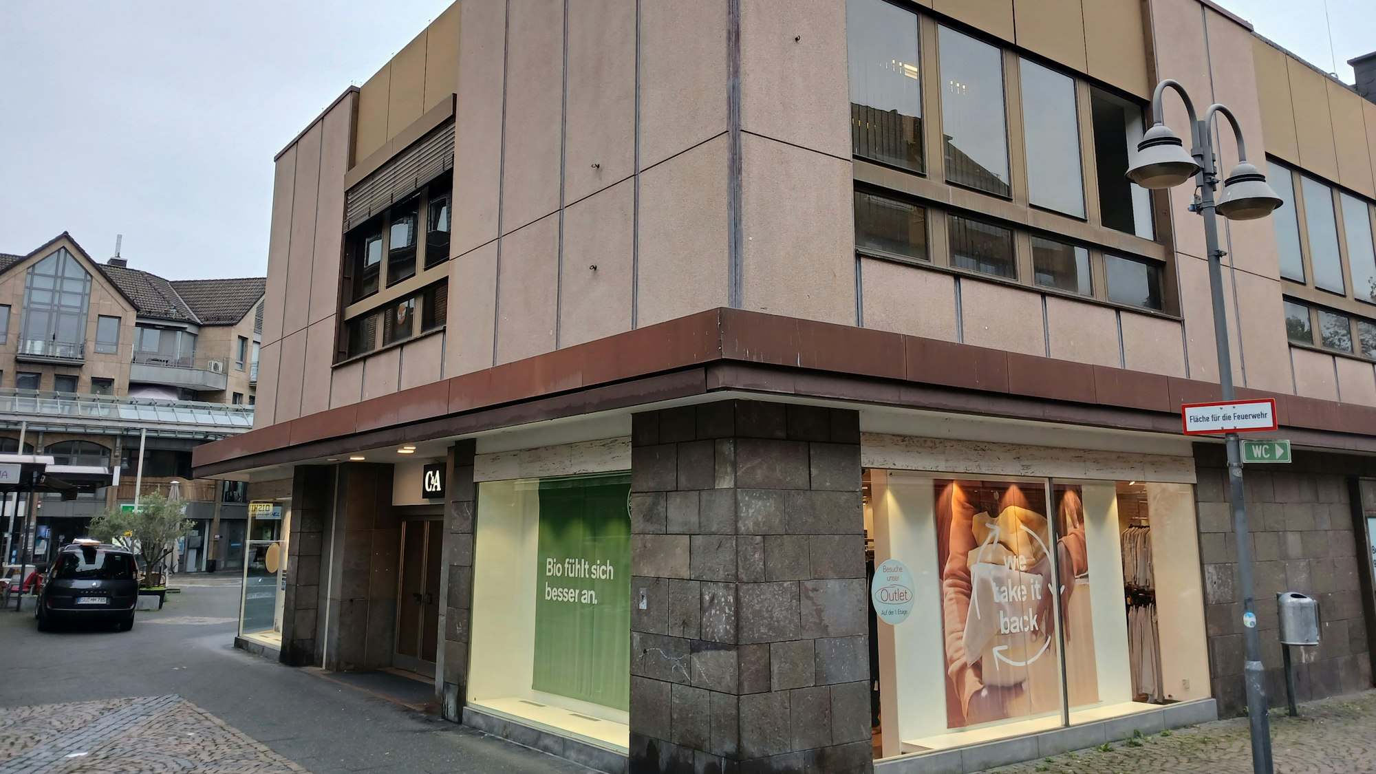 Das C&A-Gebäude am Brauhof in Siegburg.