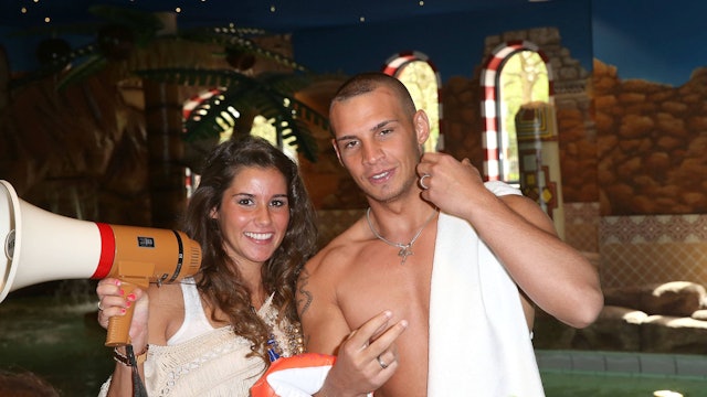 Pietro Lombardi und Sarah Engels machen Spaß.