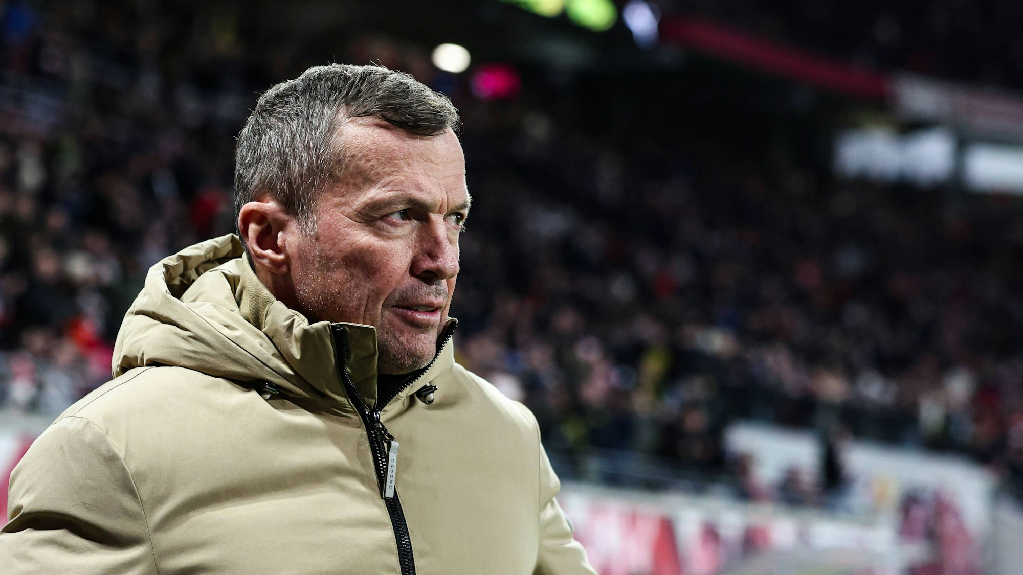 Lothar Matthäus bei einem Spiel als Experte.