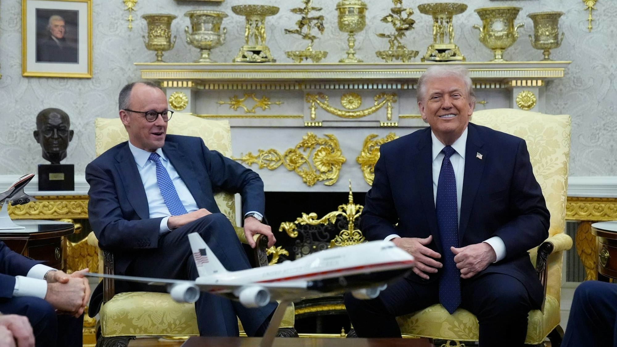 Die Atmosphäre im Oval Office schien gelöst.
