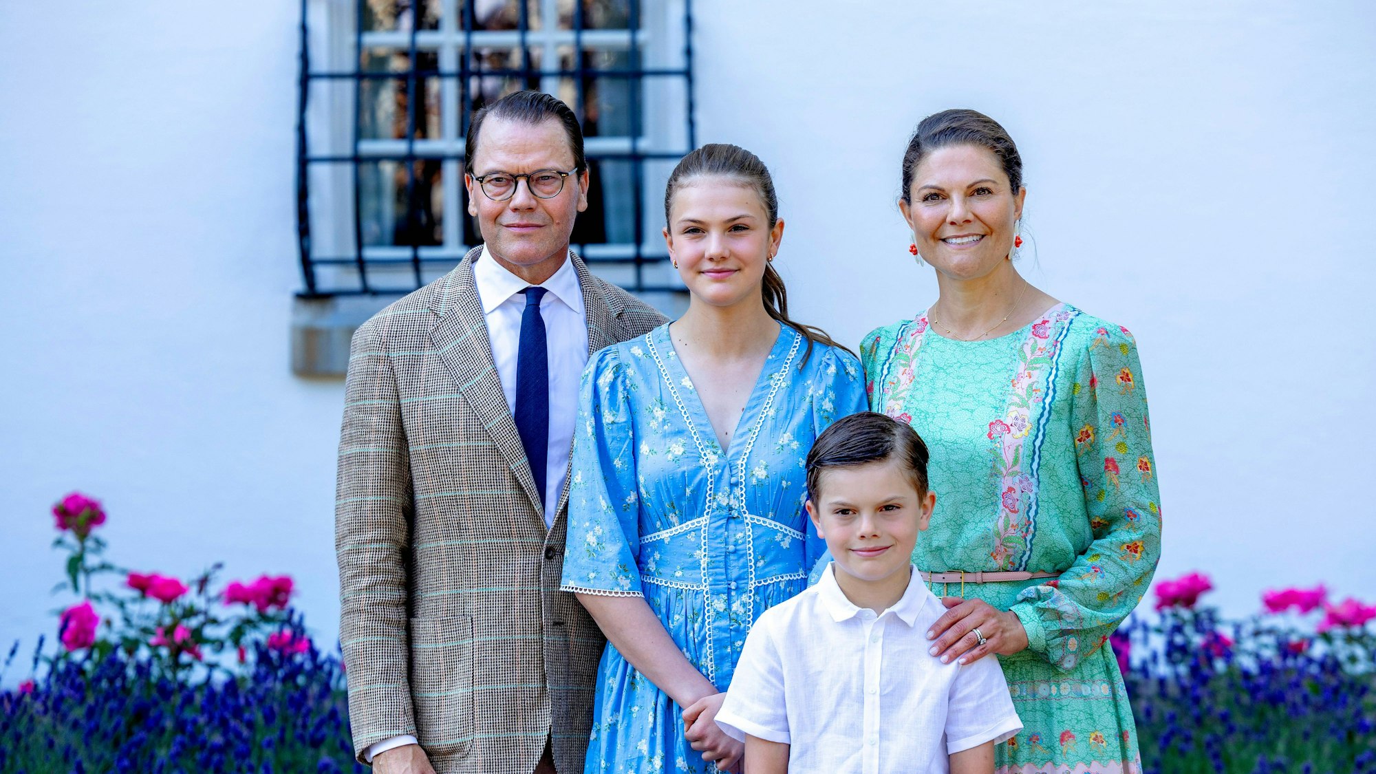 Prinz Daniel und Kronprinzessin Victoria mit ihren Kindern Prinzessin Estelle und Prinz Oscar.
