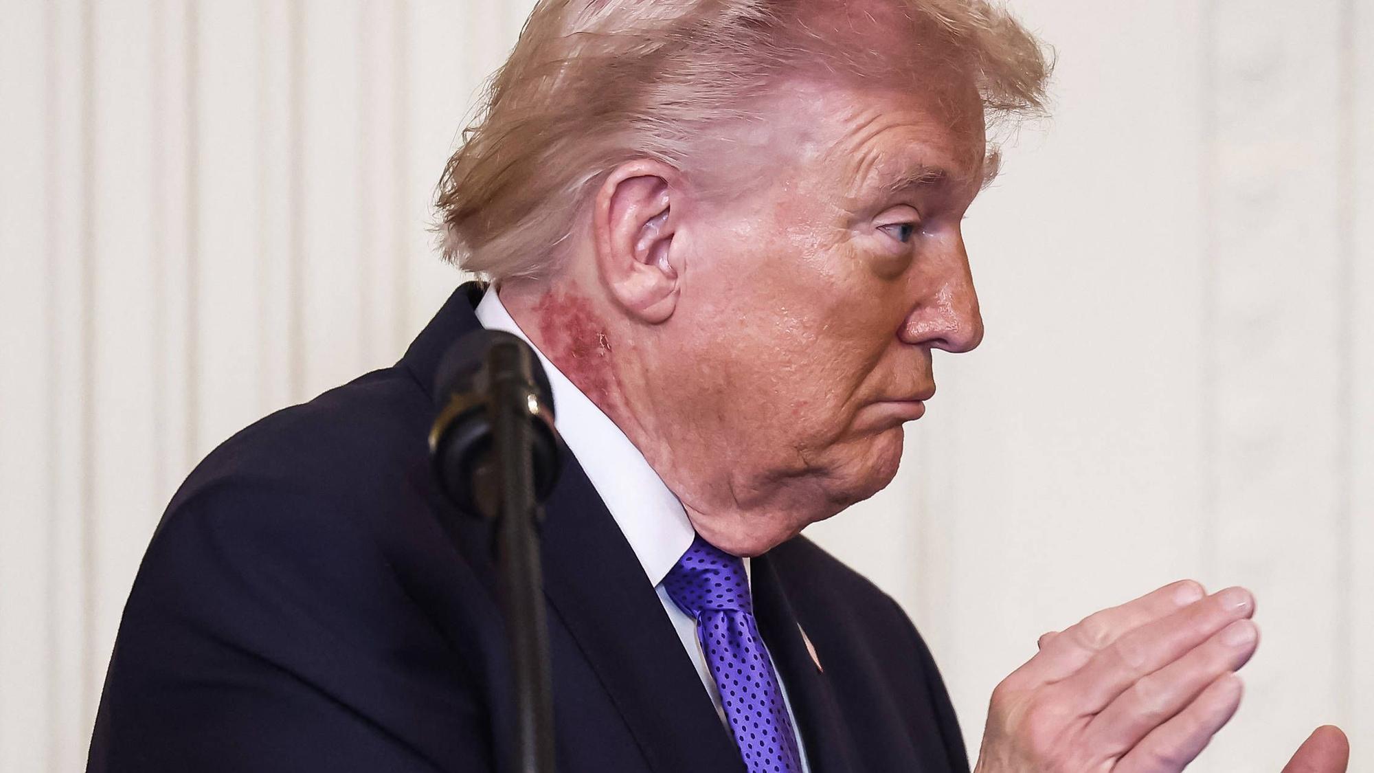 US-Präsident Donald Trump am Montag (2. März) bei einer Zeremonie im Weißen Haus.