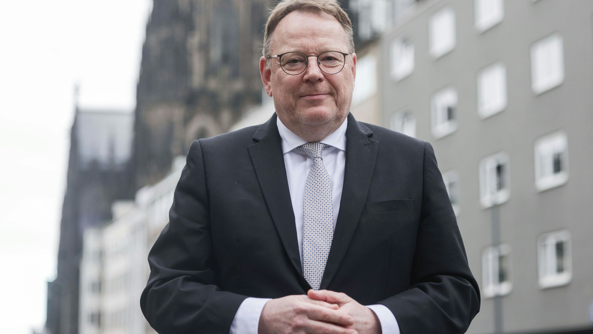 Torsten Burmester (SPD), Kölner Oberbürgermeister, wirbt für eine hohe Zustimmung zu den Olympia-Plänen.