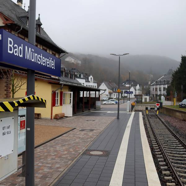Der Bahnhof in Bad Münstereifel.